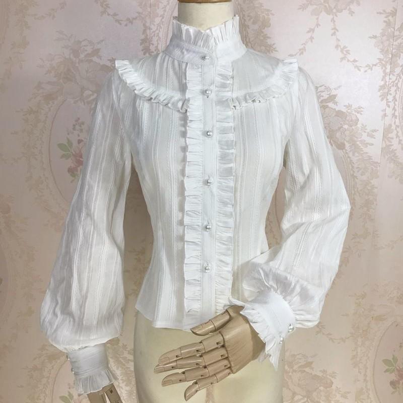 ロリータ ブラウス 長袖 秋冬 レディース 羽織 ゴシック