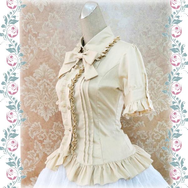 BABY 半袖ブラウス ロリィタ 甘ロリ ブラウス ロリータ 半袖 夏 秋 レディース ロリィタ ドールカラー ゆめ
