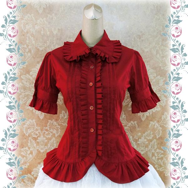 ブラウス ロリータ 半袖 夏 秋 レディース ロリィタ ドールカラー ゆめ