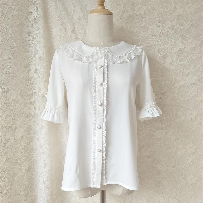 ロリータ ブラウス 半袖 夏 フリル ロリィタ Lolita コーデ かわいい