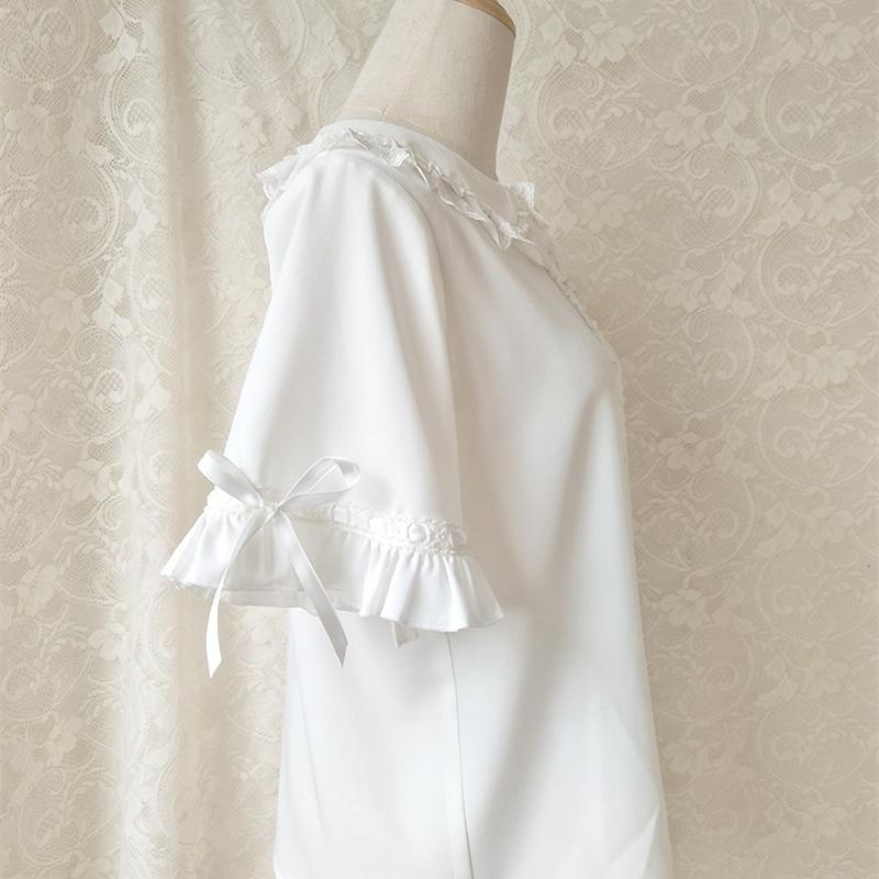 ロリータ ブラウス 半袖 夏 フリル ロリィタ Lolita コーデ かわいい