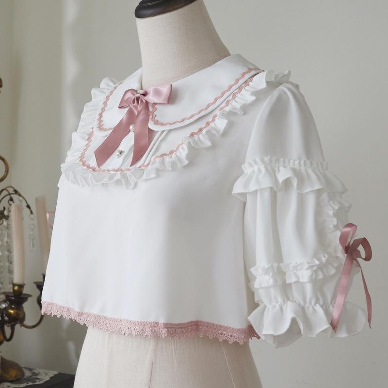 ロリータファッション ロリィタ ブラウス シャツ Lolita ショート丈