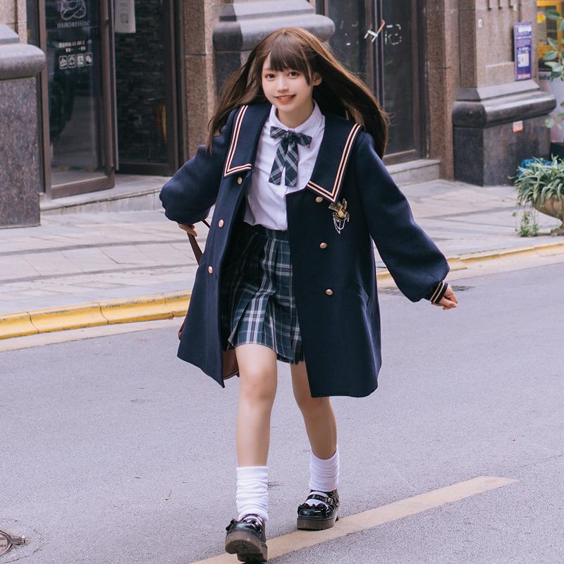 ロリータ 学園風 ラシャコート トレンチコート Pコート ロリータ 学園風 ラシャコート トレンチコート Pコート