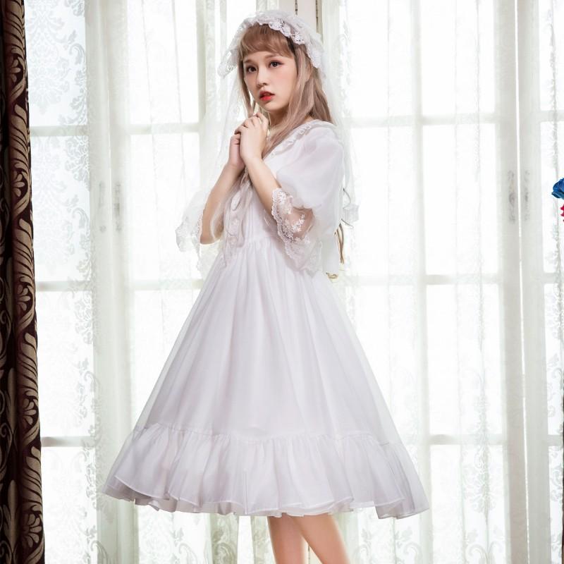 ワンピース ドレス ウェディングドレス ロリータ ゴスロリ 可愛い ゆめかわいい ホワイト ブラック A Alice Doll 通販 Yahoo ショッピング