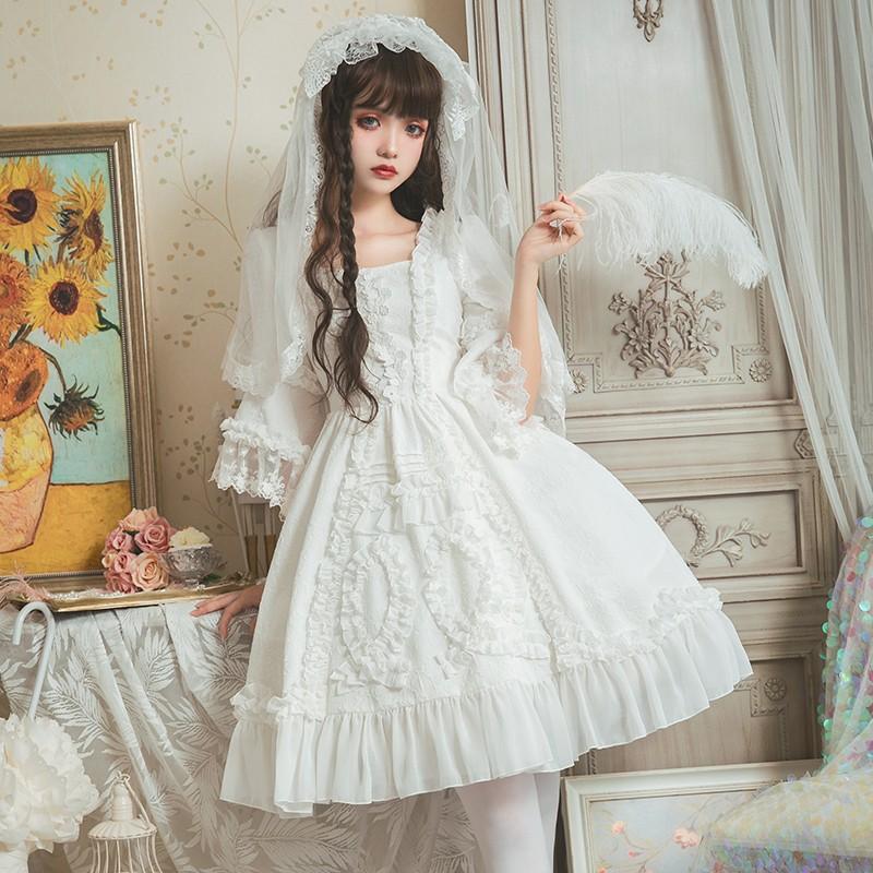 ウエディングドレス ワンピース ロリータ ロリィタ ホワイト かわいい 華麗 ブライダル 花嫁 A Alice Doll 通販 Yahoo ショッピング