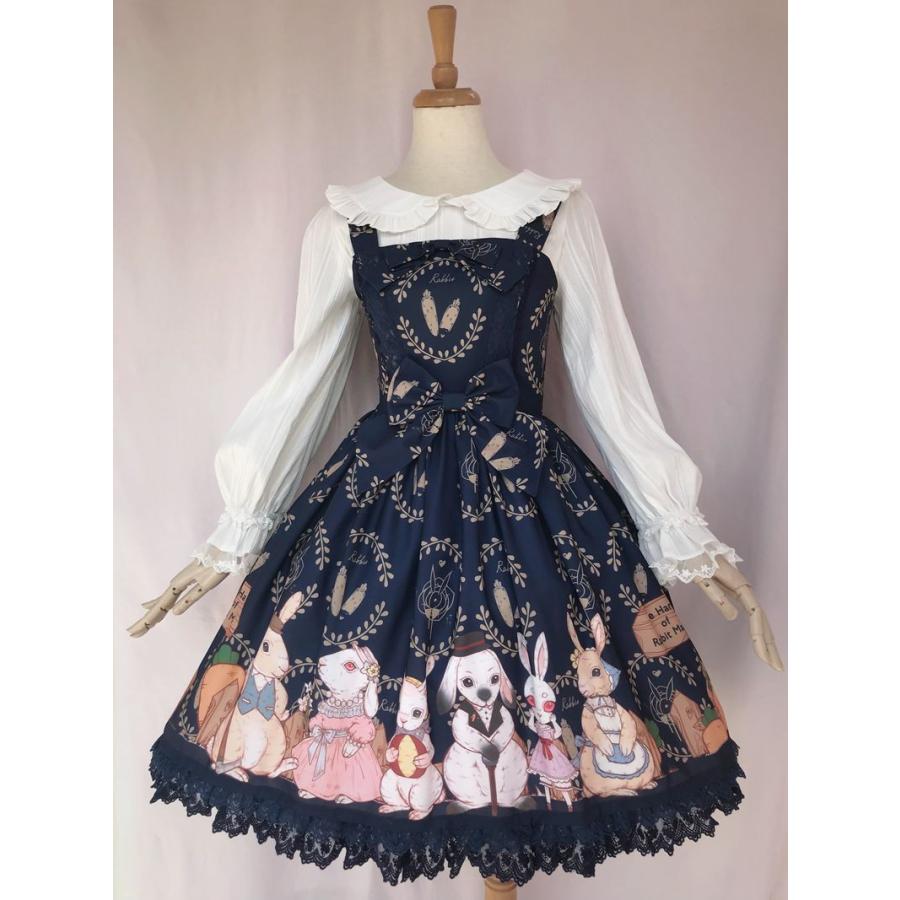 ロリータ オリジナル ワンピース ジャンパースカート プリント
