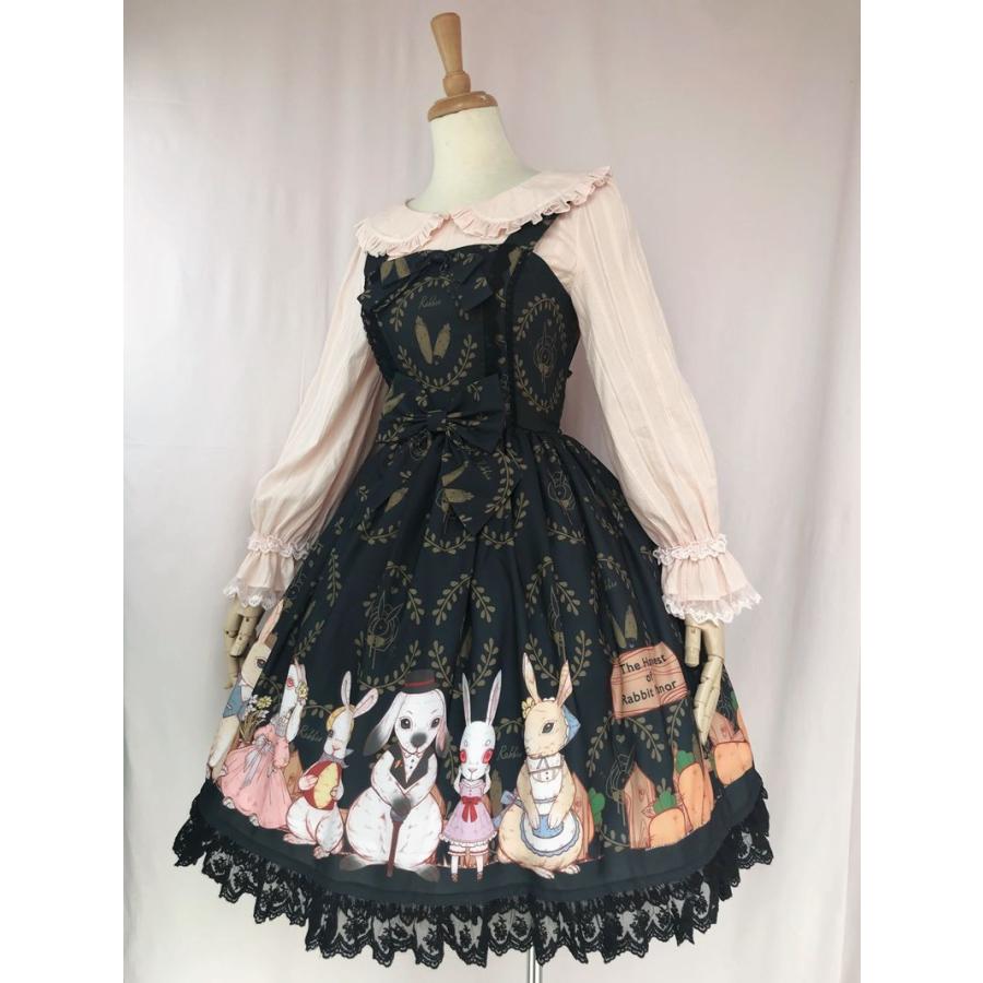 ロリータ オリジナル ワンピース ジャンパースカート プリント