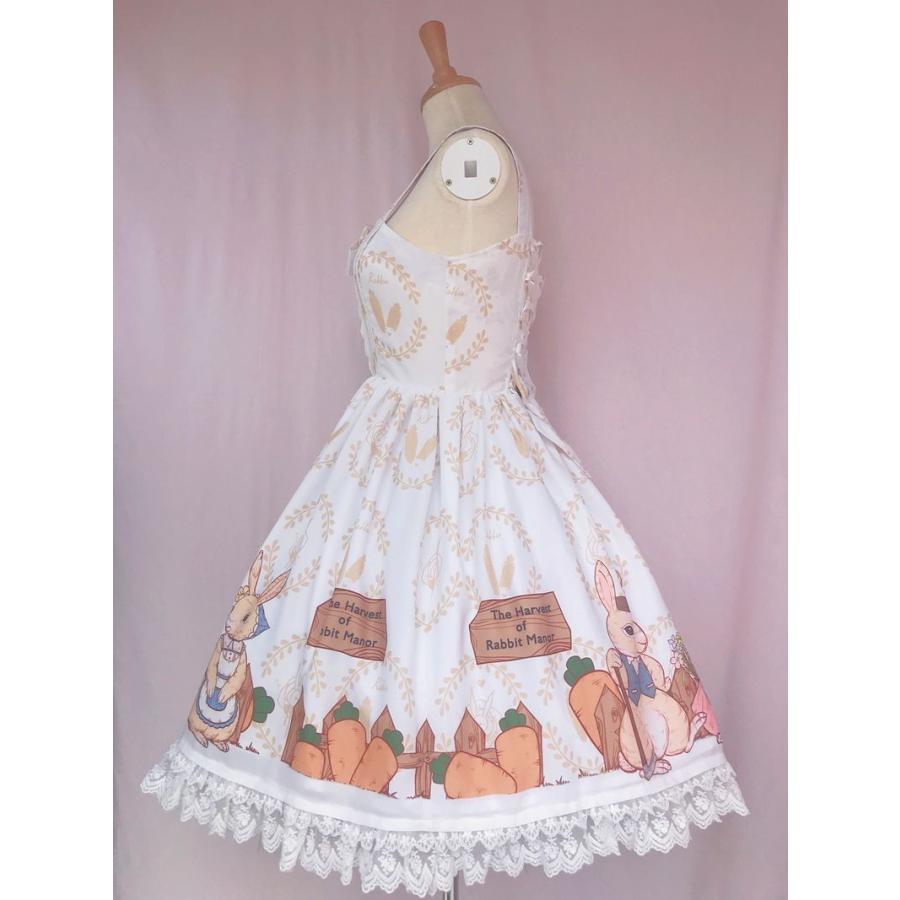 ロリータ オリジナル ワンピース ジャンパースカート プリント