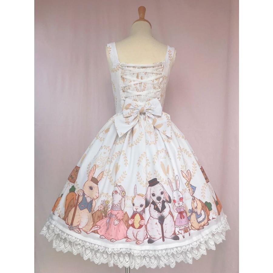 ロリータ うさぎワンピース ピンク ジャンスカ 甘ロリ 可愛い アニマル