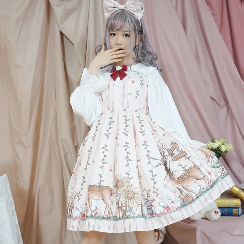 ロリータ ワンピース ジャンパースカート 森の国の物語 夏 ロリィタ