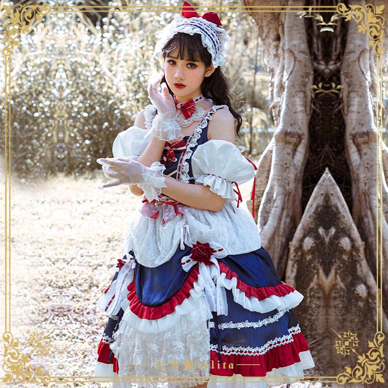 ロリータ ジャンパースカート 白雪姫 5点セット ワンピース 姫 コスプレ 仮装 ロリィタ 甘ロリ ゆめかわいい A040217 Alice Doll 通販 Yahoo ショッピング