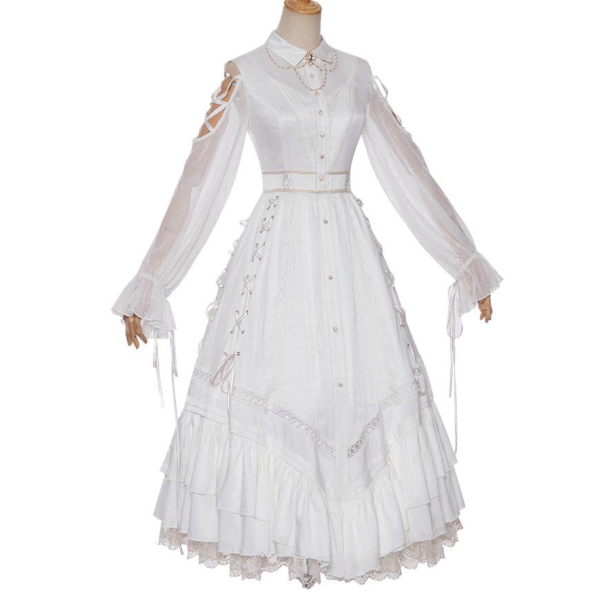 ロリータ 長袖 ワンピース 秋冬春 ロリィタ プリンセス 姫 優雅 美しい ゴシック ゴスロリ フリル レース ゆめかわいい A Alice Doll 通販 Yahoo ショッピング