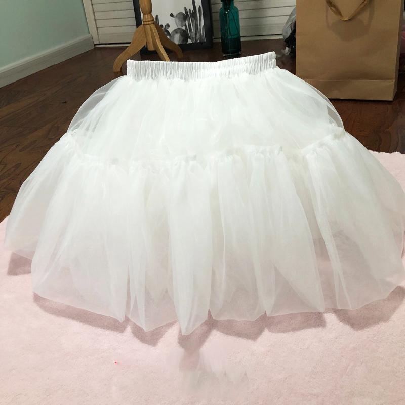 即納 ロリータ パニエ 骨なし ボリューム ミニスカート レディース 丈