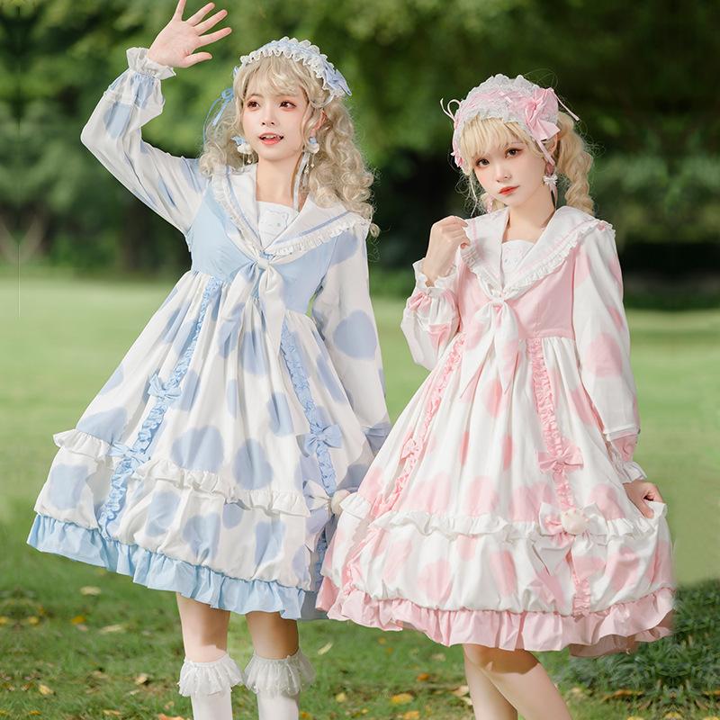 秋冬 新作 ロリータ ワンピース 長袖 レディース 甘ロリ 姫ロリ スイート キュート 可愛い ゆめかわいい A Alice Doll 通販 Yahoo ショッピング