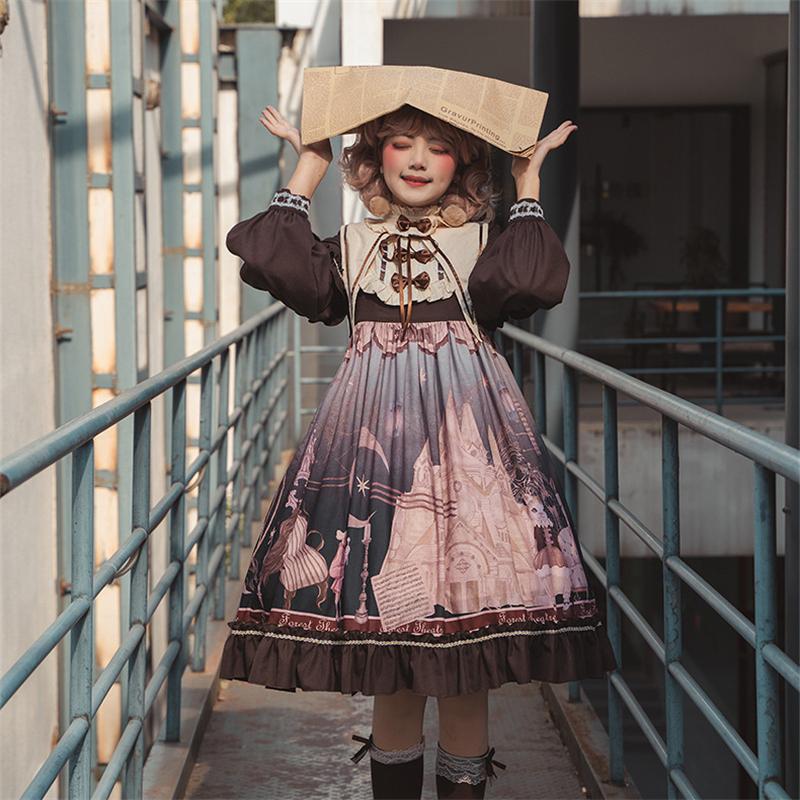 冬の星」 ロリータ ワンピース 可愛い 日常 op-