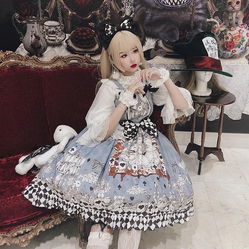 ロリータ ワンピース オリジナル ゴシック キャミワンピ 不思議の国のアリス レトロ 可愛い Jsk ゴスロリ A Alice Doll 通販 Yahoo ショッピング