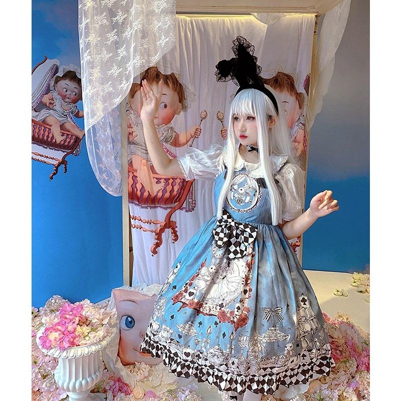 ロリータ ワンピース オリジナル ゴシック キャミワンピ 不思議の国のアリス レトロ 可愛い Jsk ゴスロリ A Alice Doll 通販 Yahoo ショッピング