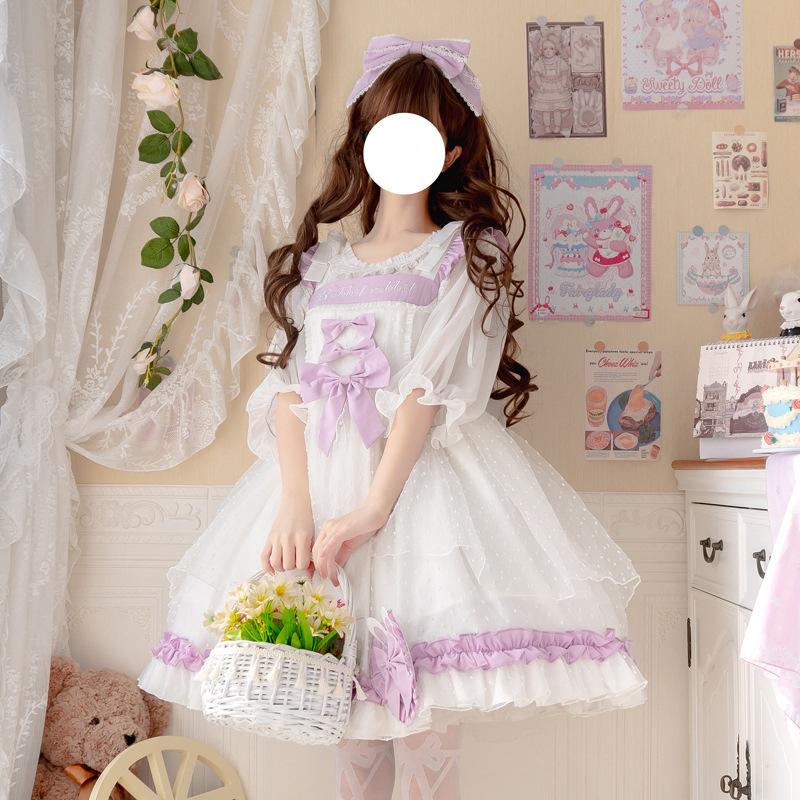 ロリータ ワンピース ホワイト Aライン レディース コスチューム パーティー ドレス ケープ 甘ロリ ゴスロリ ゆめかわいい A Alice Doll 通販 Yahoo ショッピング
