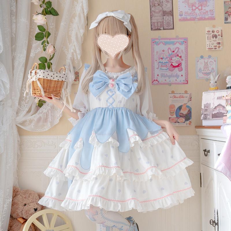 レディース ワンピース ロリータ ロリィタ 甘ロリ 姫系 多層 JSK レディース ワンピース ロリータ ロリィタ 甘ロリ 姫系 多層 JSK