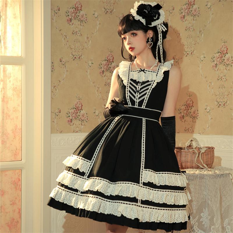 ロリータ クラロリ ワンピース ゴスロリ 清楚 ジャンパースカート 姫  