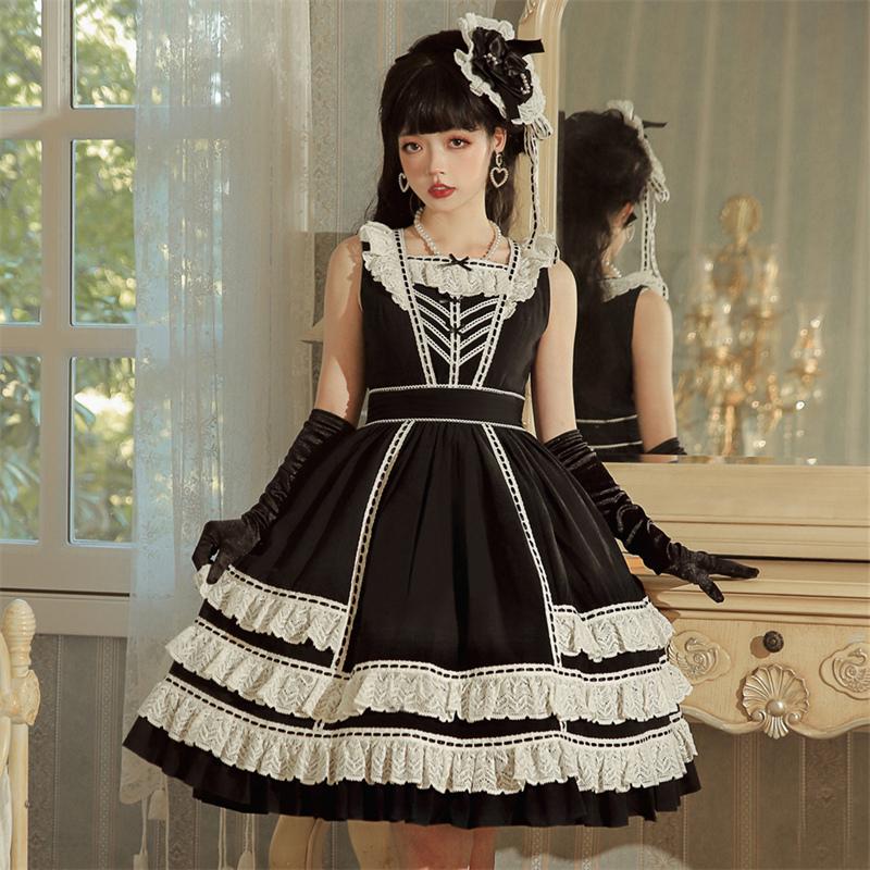 ロリータ クラロリ ワンピース ゴスロリ 清楚 ジャンパースカート 姫  