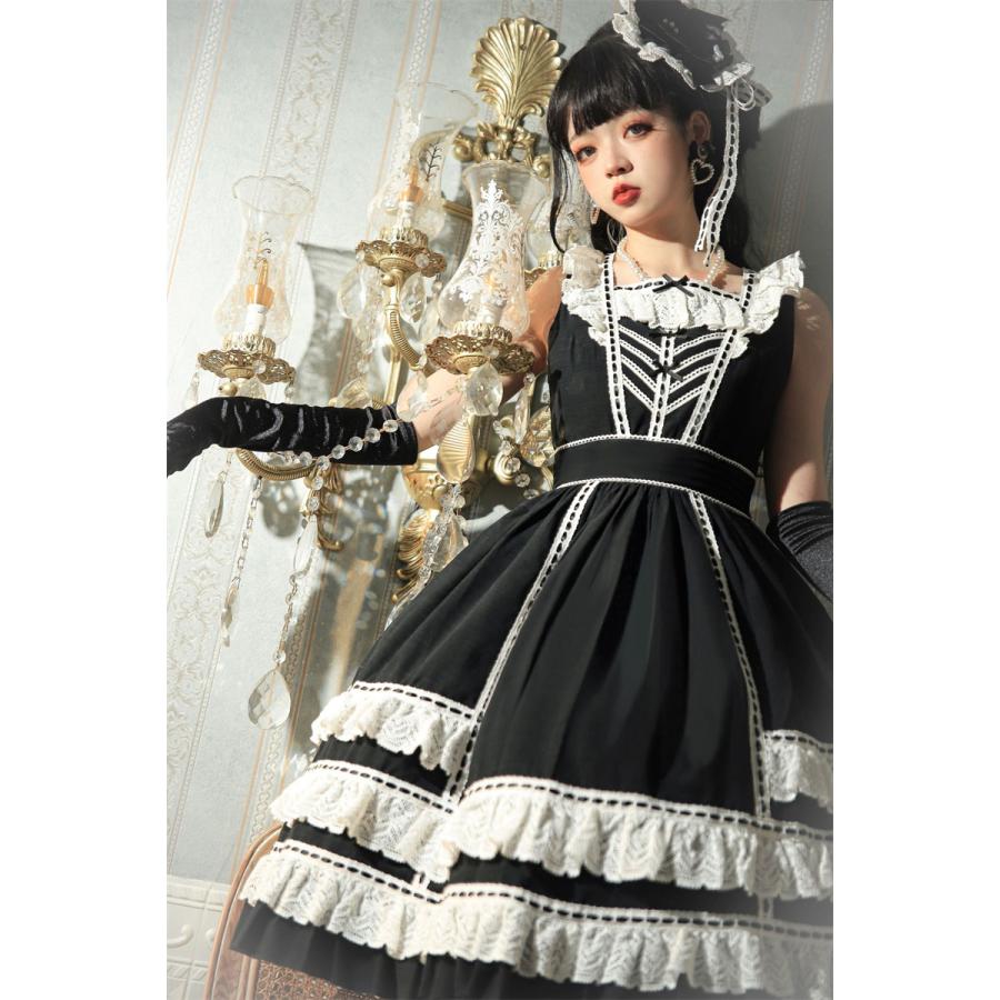 ロリータ クラロリ ワンピース ゴスロリ 清楚 ジャンパースカート 姫  