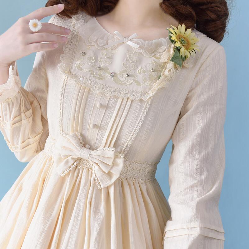 新作 ワンピース ゴスロリ クラロリ 春夏秋 長袖 半袖 選べる