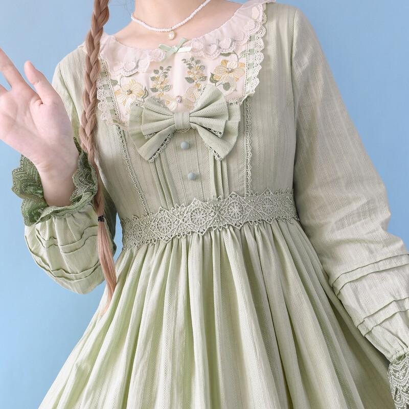 新作 ワンピース ゴスロリ クラロリ 春夏秋 長袖 半袖 選べる