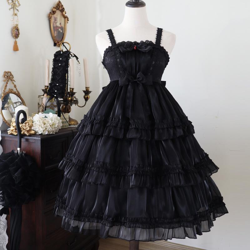 ロリータ ワンピース Lolita ジャンパースカート ドレス ノースリーブ