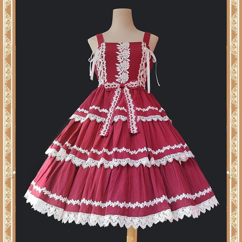ロリータ ワンピース ジャンパースカート ロリィタ 可愛い 定番 メイド