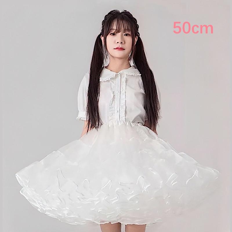パニエ ボリューム ミディアム 膝丈 50cm丈 大人用 ロリータ ゴスロリ