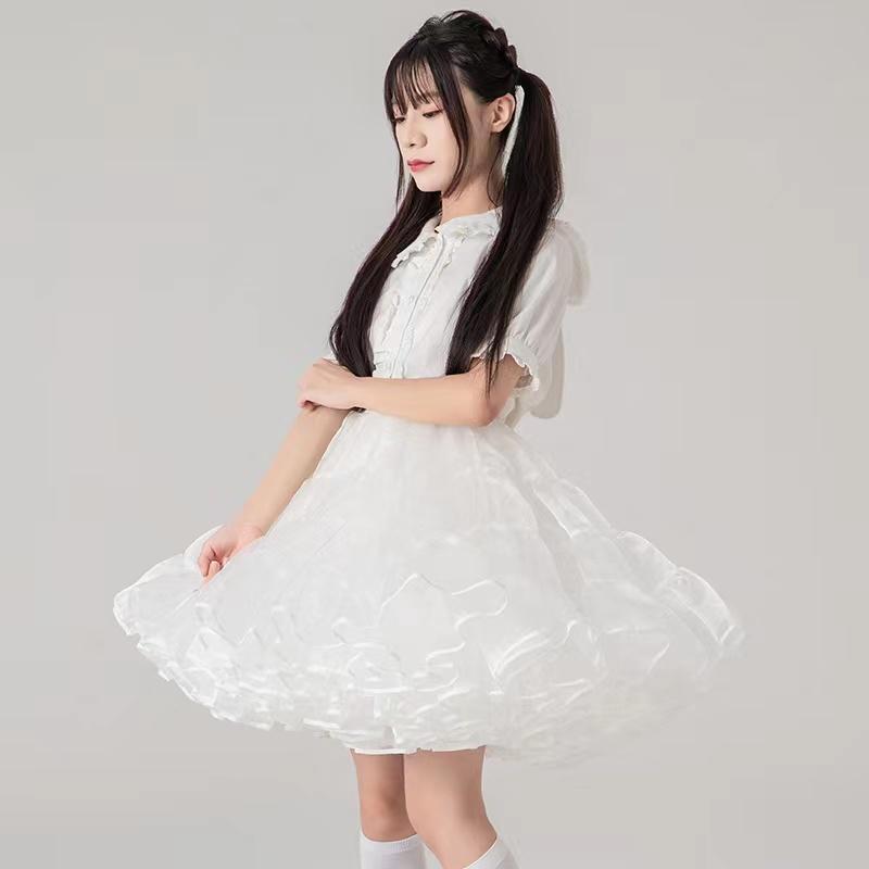 パニエ ボリューム ミディアム 膝丈 50cm丈 大人用 ロリータ ゴスロリ