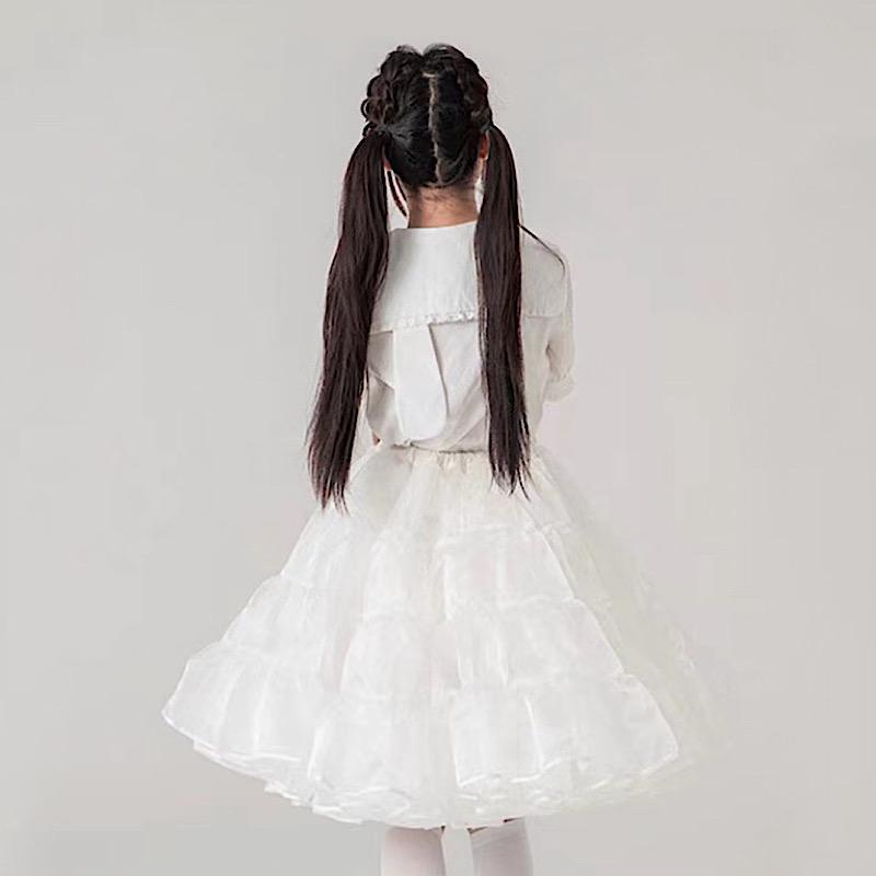 パニエ ボリュームアップ オーガンジー 普段使い 膝丈 55cm丈 パニエ ボリュームアップ オーガンジー 普段使い 膝丈 55cm丈