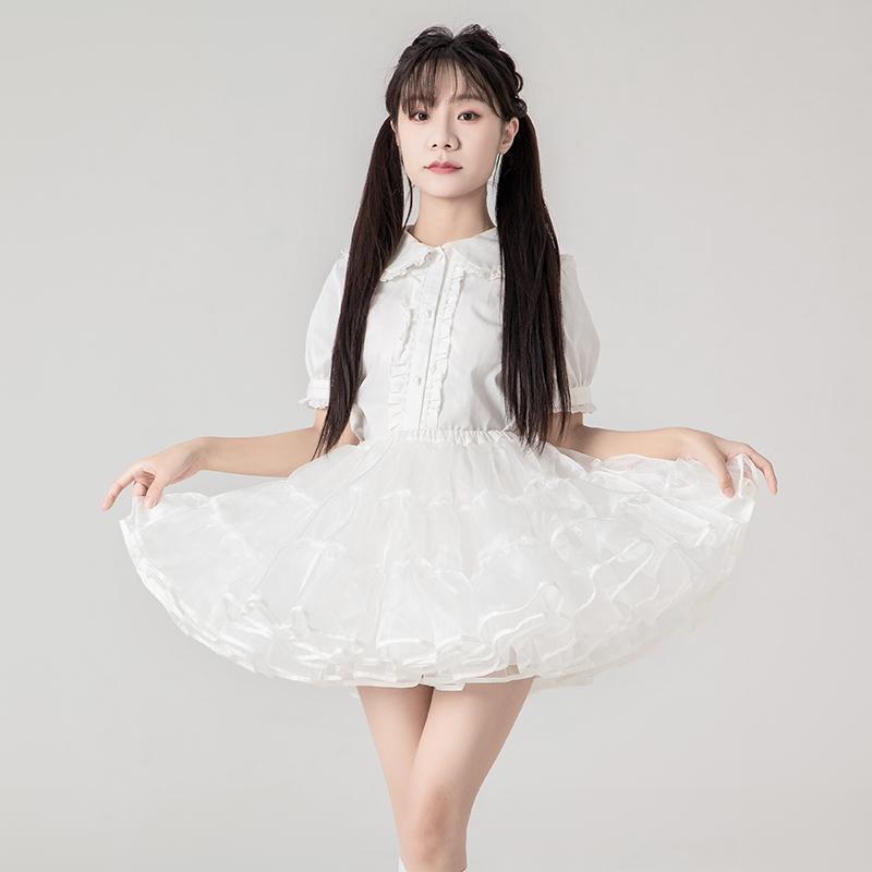 ロリィタ パニエ ミニ丈 超ミニ 35cm丈 コスプレ バレエ ダンス 衣装