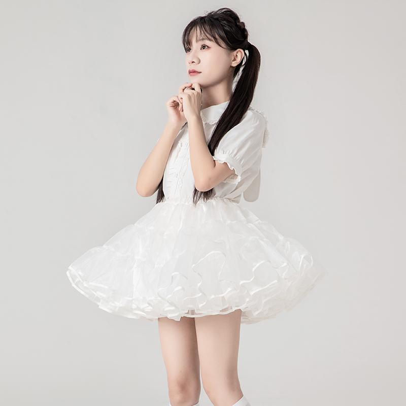 新品未使用　h.NAOTO　ミニ　パニエ　キュロット　スカート　ゴス　ロリィタ 新品未使用タグ付き h.NAOTO Blue Rose パニエ スカート ゴス