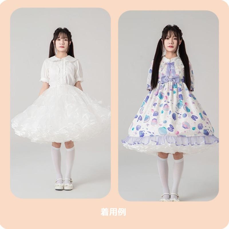 超ボリューム パニエ 大人 55cm丈 無骨 スカート ドレス ロリィタ