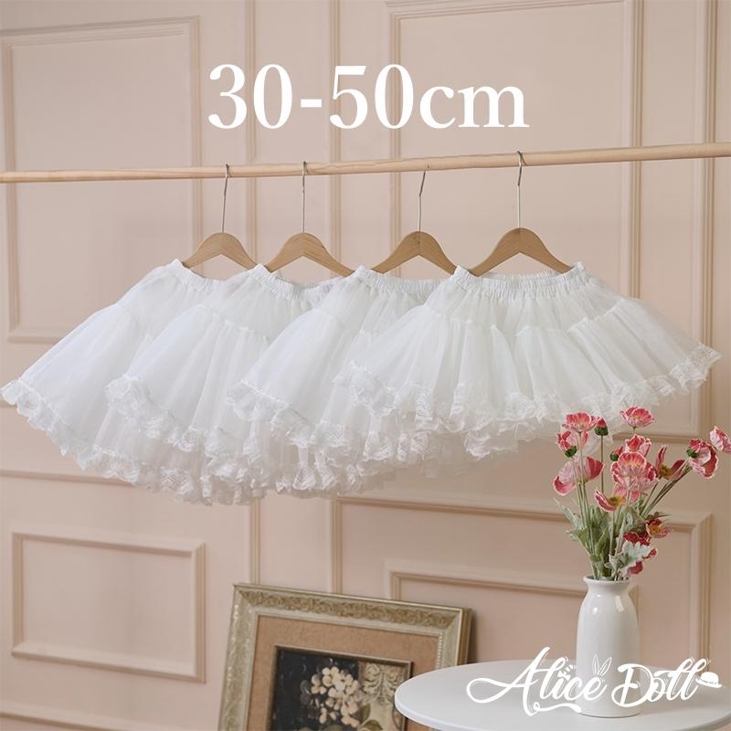パニエ レース付き 白 黒 インナースカート スカート ロリータ