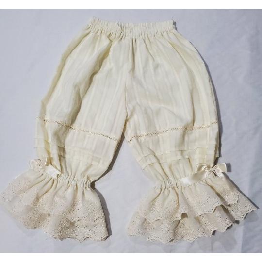 即納 ロリータ ドロワーズ かぼちゃパンツ パニエ 春夏秋 薄手 2枚重ね
