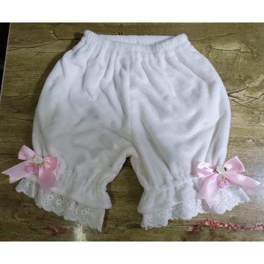かぼちゃパンツ ロリータ  秋 冬 ドロワーズ もふもふ 暖か オーバーパンツ ペチパンツ レディース