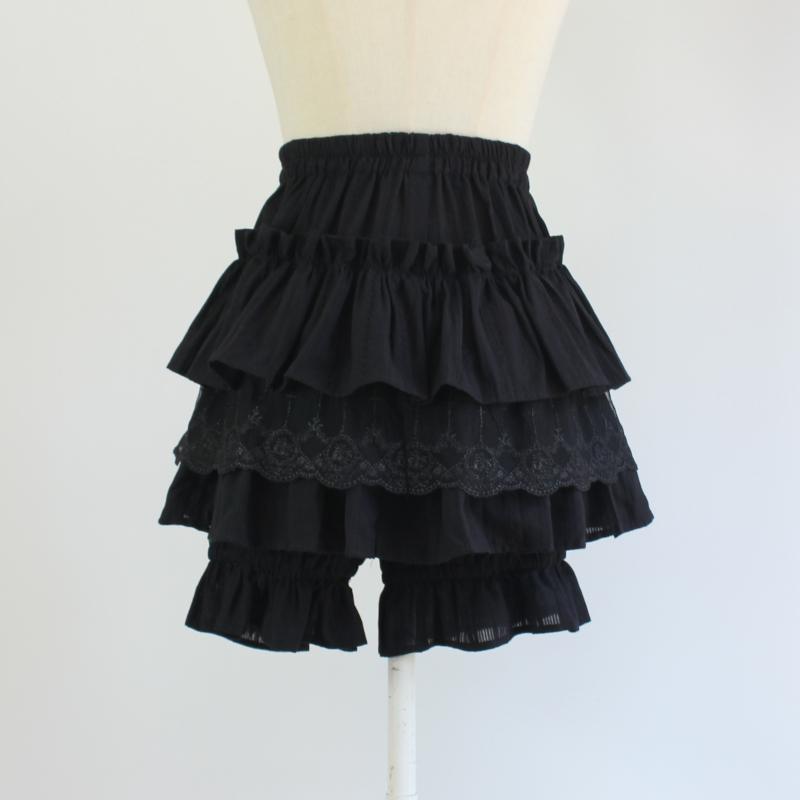 即納 ドロワーズ かぼちゃパンツ ショート ミニ丈 40cm コットン