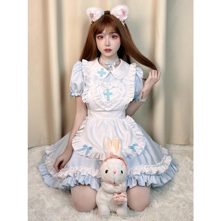 メイド服 ナース 看護師 コスプレセット ロリータ セクシー 可愛い