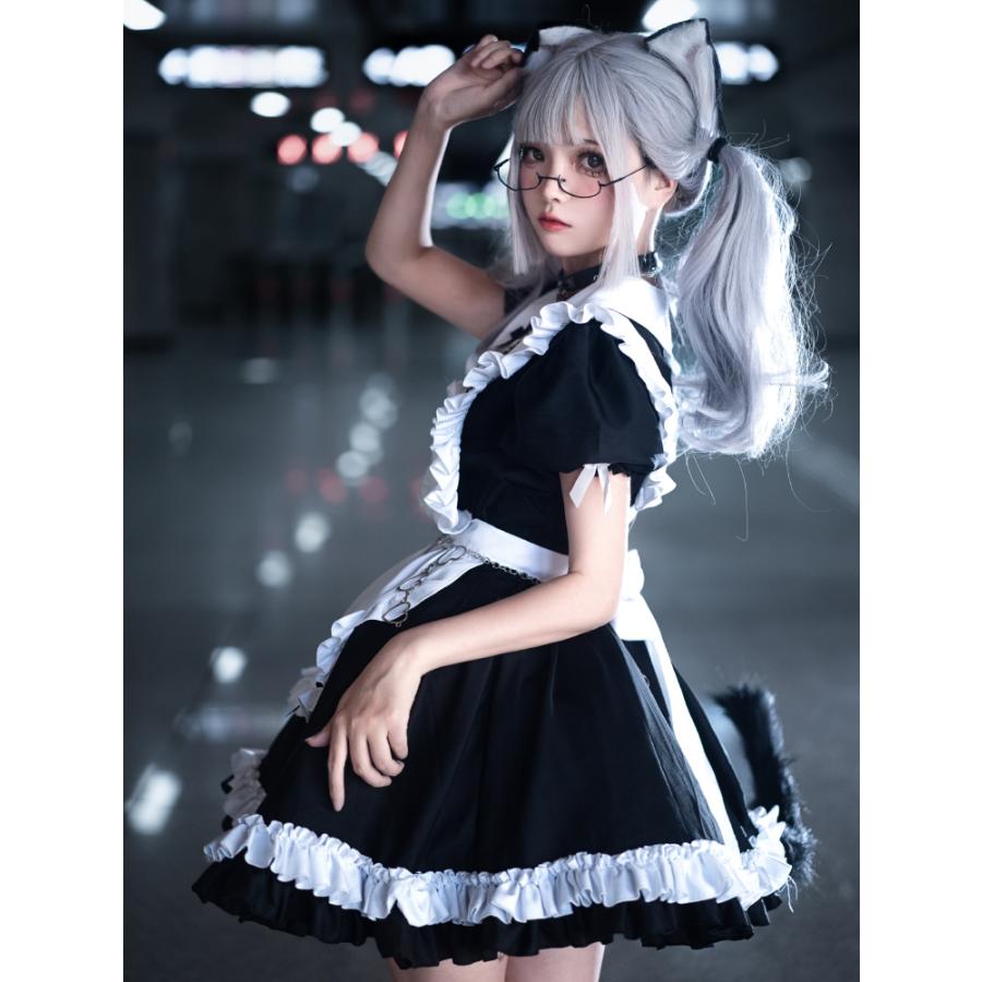 メイド服 ゴスロリ コスプレ セット 十字架 ゴシック系 ロリィタ メイド服 ゴスロリ コスプレ セット 十字架 ゴシック系 ロリィタ