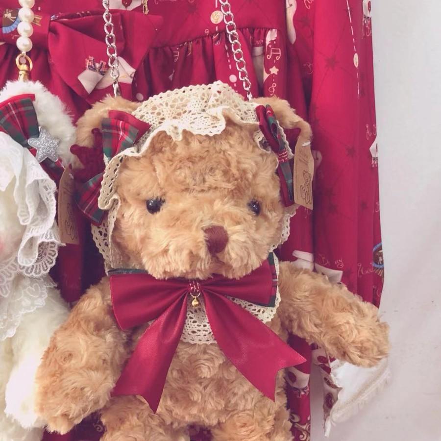 ポシェット テディベアバッグ ショルダーバッグ 可愛い ぬいぐるみ