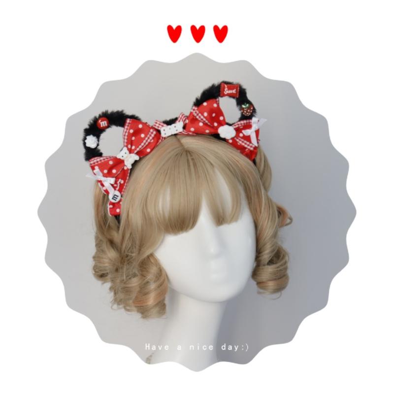 カチューシャ ロリータ 甘ロリ レディース くま耳 リボン ハンドメイド 8色展開 原宿系 ヘアアクセサリー ヘッドドレス A Alice Doll 通販 Yahoo ショッピング