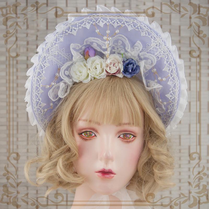 帽子 ボンネット ロリータ ロリータファッション ゆめかわいい レディース コスプレ カチューシャ コスチューム ラベンダー A Alice Doll 通販 Yahoo ショッピング