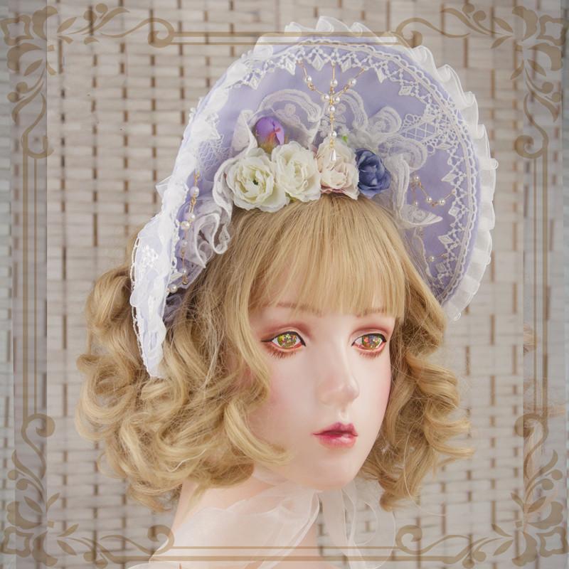 ロリータ ボンネット ボンネ 帽子 ヘッドドレス アクセサリー フラワー