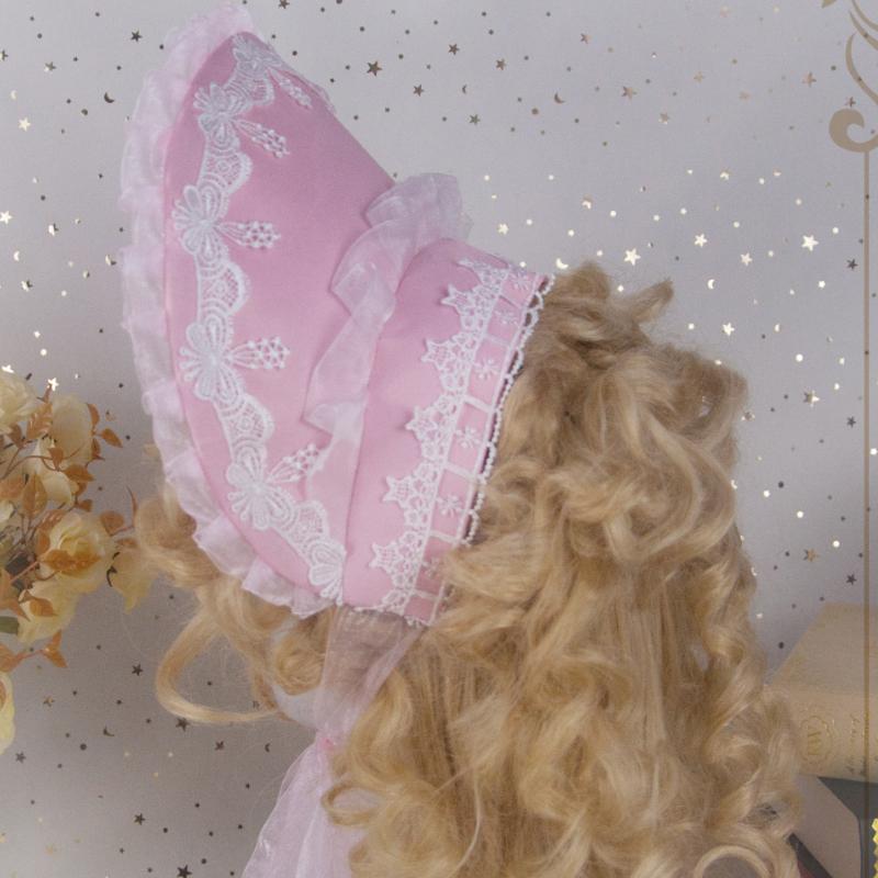 ロリータ 帽子 ボンネット ピンク ロリィタ クラロリ 甘ロリ ゆめ