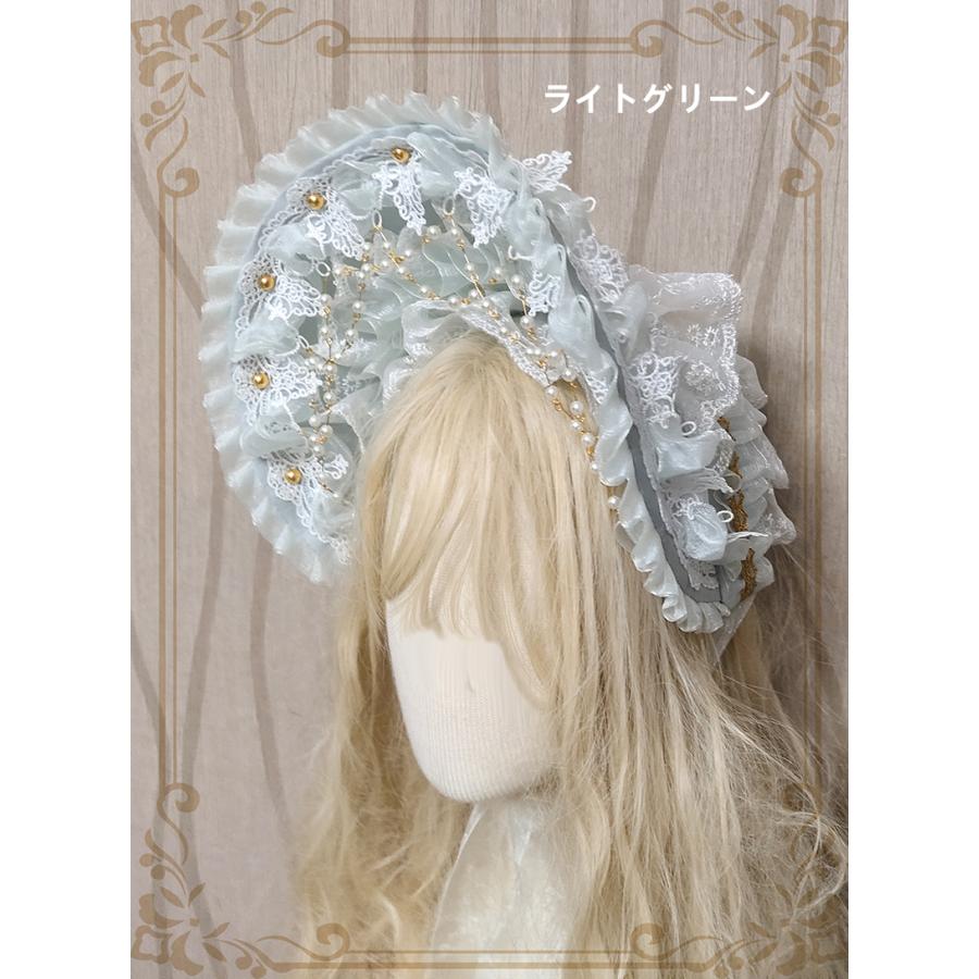 ロリータ ボンネット 帽子 ロリィタ ヘッドドレス カチューシャ
