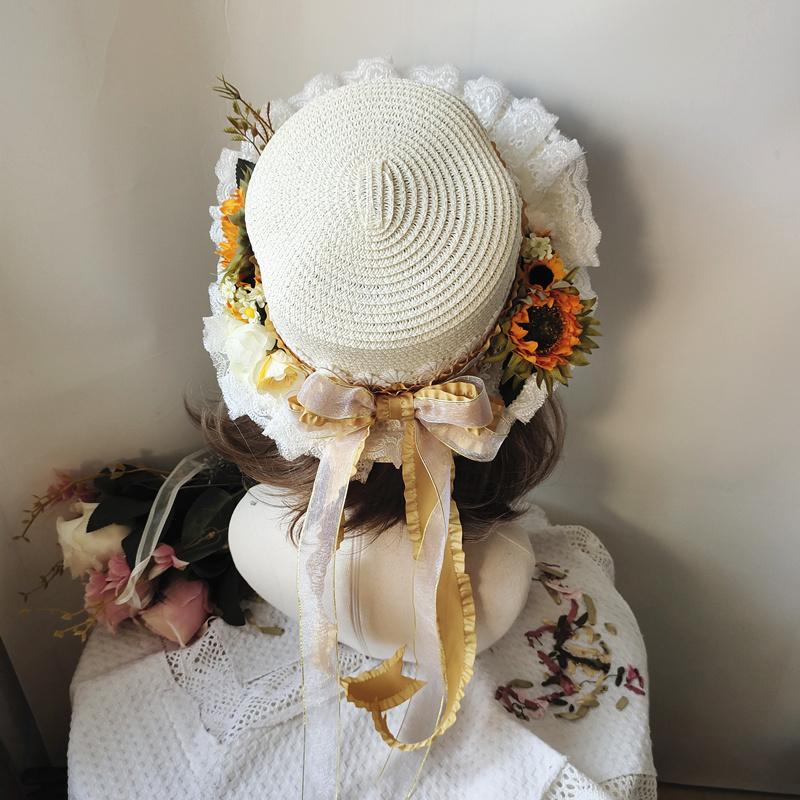 麦わら 帽子 ロリータ ゴシック ロリィタ フェミニン 華ロリ Lolita