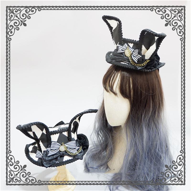 ロリータ 甘ロリ ゴスロリ シルクハット ヘッドドレス 髪飾り うさ耳帽子 ロリータファッション A Alice Doll 通販 Yahoo ショッピング